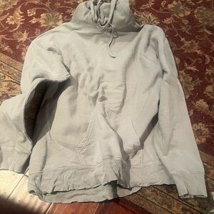 Comfort Wash Gray Hoodie with Front Pocket Size Large